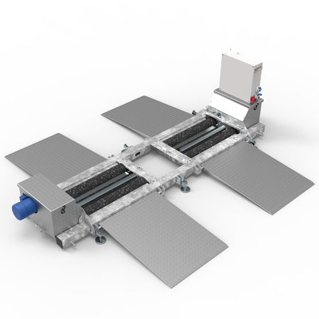 BM20200 roller brake tester - 3D illustration